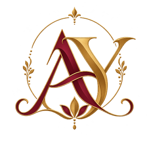 Custom AY monogram for Alekhya and Sai Yashwanth